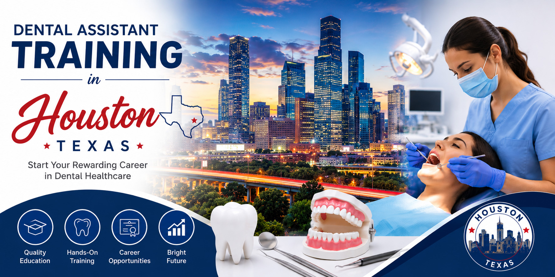 Become a dental assistant in Houston Texas